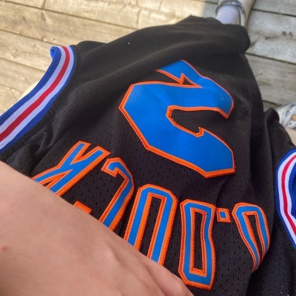 Vintage 90s Champion Space Jam Donald Duck Toon Squad Jersey Large Jordan Movie - Picture 9 of 10